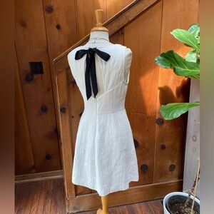 The Korner Anthropologie Keyhole Tie Open Back Dress